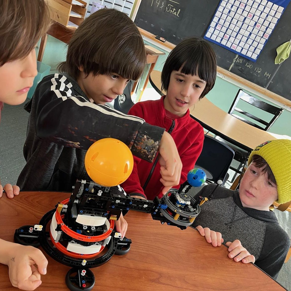 Students working on a project